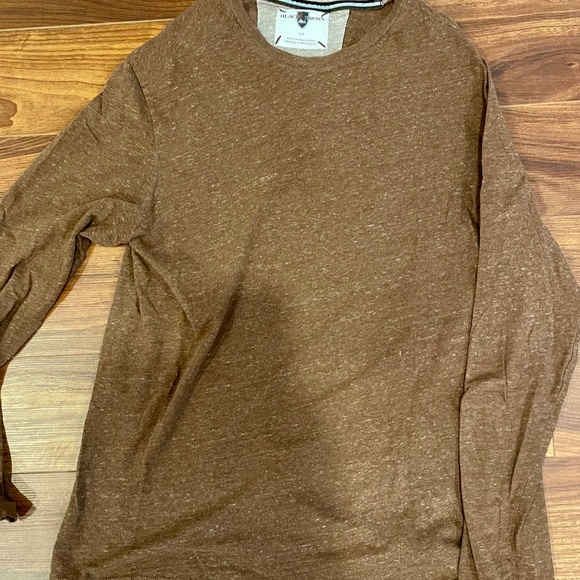 Black and Brown Men's small long sleeve top - Picture 2 of 2